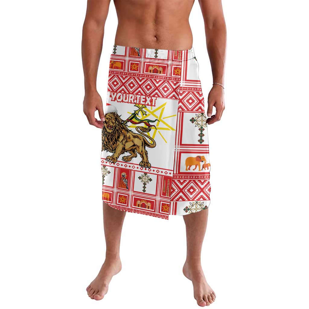 Personalized Ethiopia Christmas Lavalava Lion of Judah - Melikam Gena! - Wonder Print Shop