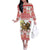 Personalized Ethiopia Christmas Off The Shoulder Long Sleeve Dress Lion of Judah - Melikam Gena! - Wonder Print Shop