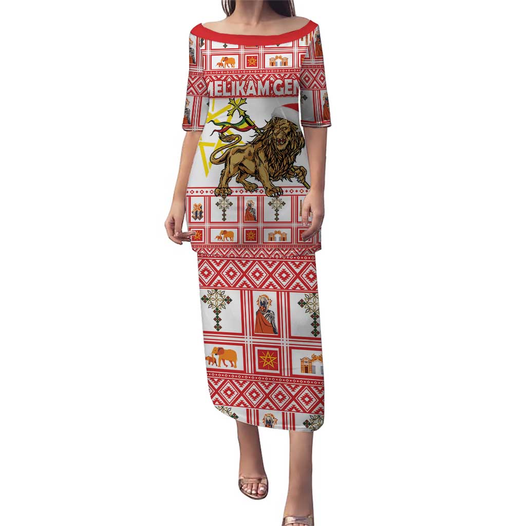 Personalized Ethiopia Christmas Puletasi Lion of Judah - Melikam Gena! - Wonder Print Shop