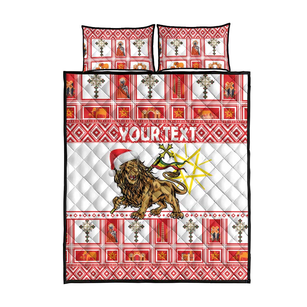 Personalized Ethiopia Christmas Quilt Bed Set Lion of Judah - Melikam Gena! - Wonder Print Shop