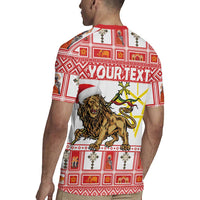 Personalized Ethiopia Christmas Rugby Jersey Lion of Judah - Melikam Gena! - Wonder Print Shop