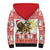 Personalized Ethiopia Christmas Sherpa Hoodie Lion of Judah - Melikam Gena! - Wonder Print Shop