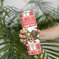 Personalized Ethiopia Christmas Skinny Tumbler Lion of Judah - Melikam Gena! - Wonder Print Shop