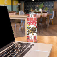 Personalized Ethiopia Christmas Skinny Tumbler Lion of Judah - Melikam Gena! - Wonder Print Shop
