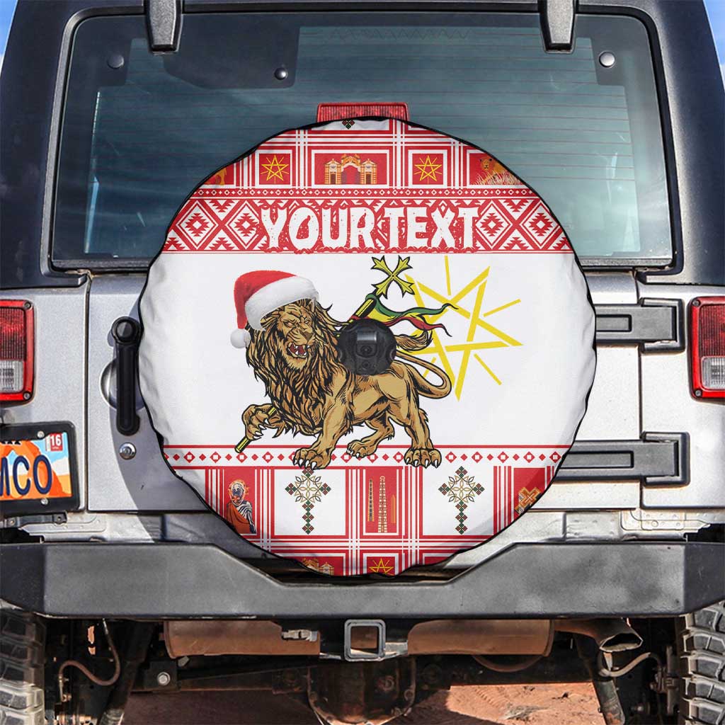 Personalized Ethiopia Christmas Spare Tire Cover Lion of Judah - Melikam Gena! - Wonder Print Shop