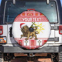 Personalized Ethiopia Christmas Spare Tire Cover Lion of Judah - Melikam Gena! - Wonder Print Shop