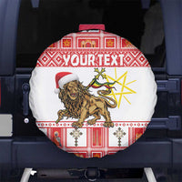 Personalized Ethiopia Christmas Spare Tire Cover Lion of Judah - Melikam Gena! - Wonder Print Shop