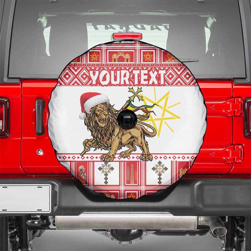 Personalized Ethiopia Christmas Spare Tire Cover Lion of Judah - Melikam Gena! - Wonder Print Shop