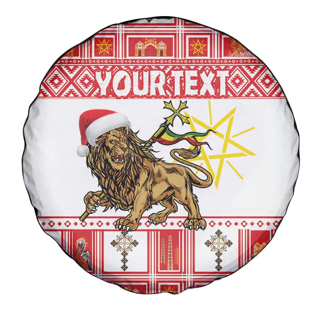 Personalized Ethiopia Christmas Spare Tire Cover Lion of Judah - Melikam Gena! - Wonder Print Shop