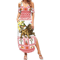 Personalized Ethiopia Christmas Summer Maxi Dress Lion of Judah - Melikam Gena! - Wonder Print Shop