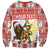 Personalized Ethiopia Christmas Sweatshirt Lion of Judah - Melikam Gena! - Wonder Print Shop