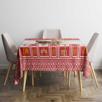 Personalized Ethiopia Christmas Tablecloth Lion of Judah - Melikam Gena! - Wonder Print Shop