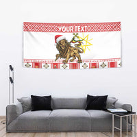 Personalized Ethiopia Christmas Tapestry Lion of Judah - Melikam Gena! - Wonder Print Shop
