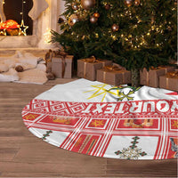 Personalized Ethiopia Christmas Tree Skirt Lion of Judah - Melikam Gena! - Wonder Print Shop