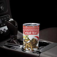 Personalized Ethiopia Christmas Tumbler Cup Lion of Judah - Melikam Gena! - Wonder Print Shop