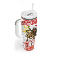 Personalized Ethiopia Christmas Tumbler With Handle Lion of Judah - Melikam Gena! - Wonder Print Shop