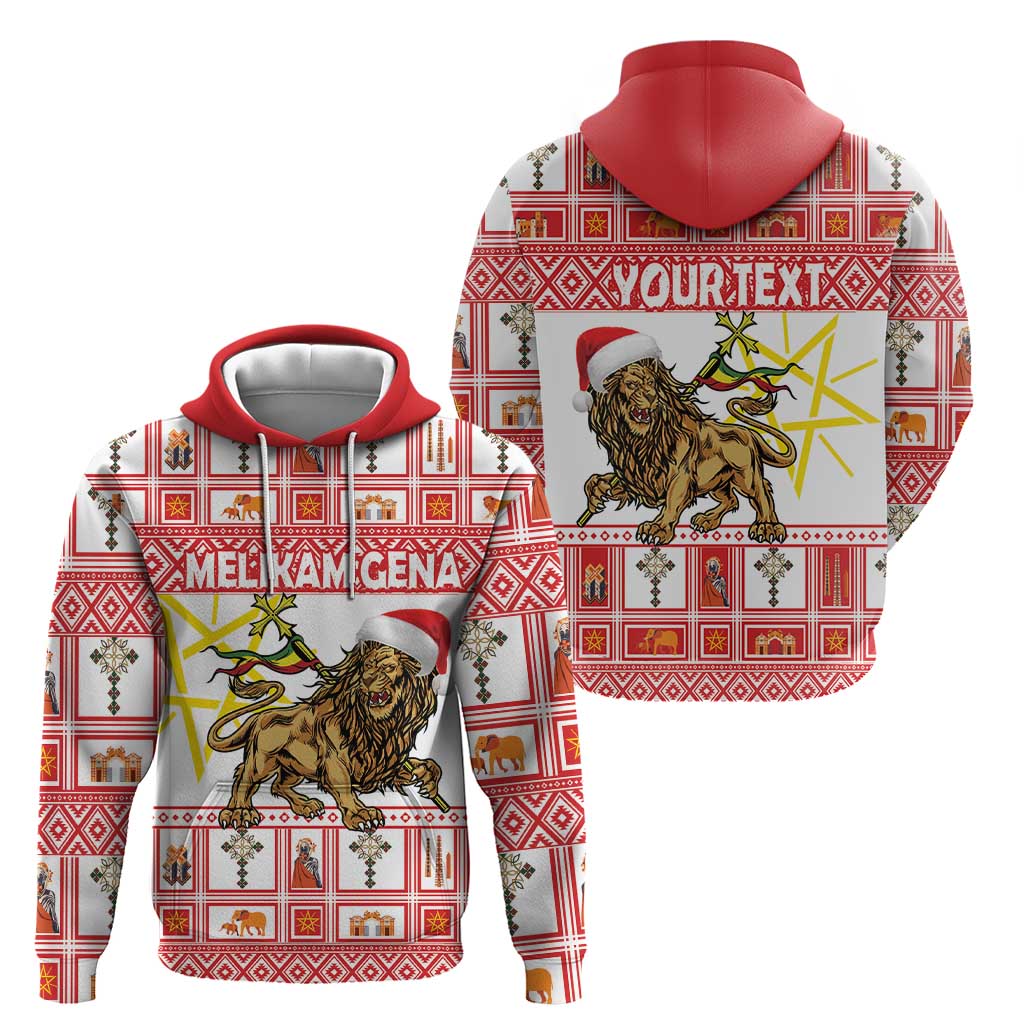 Personalized Ethiopia Christmas Zip Hoodie Lion of Judah - Melikam Gena! - Wonder Print Shop
