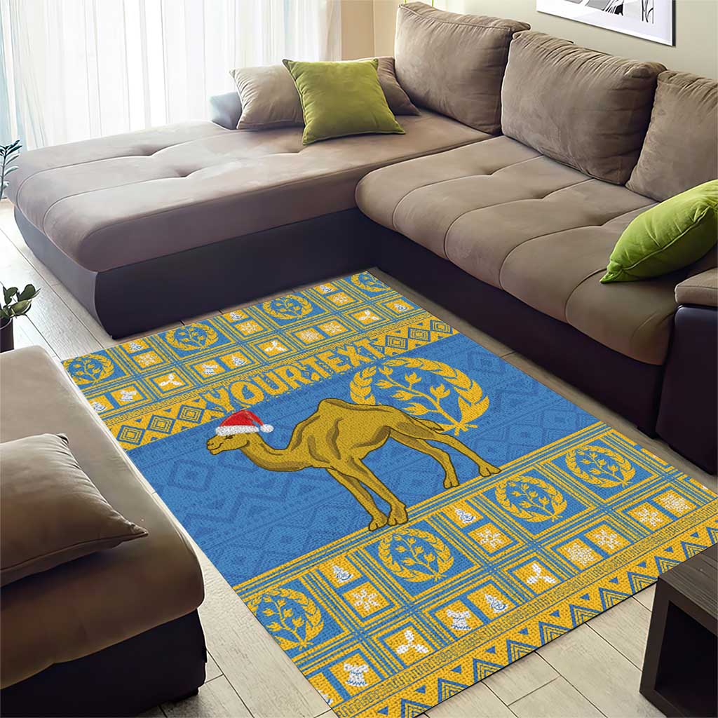 Personalized Eritrea Christmas Area Rug Ruhus Beal Lidet - National Emblem - Wonder Print Shop