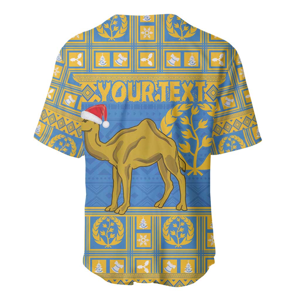 Personalized Eritrea Christmas Baseball Jersey Ruhus Beal Lidet - National Emblem - Wonder Print Shop