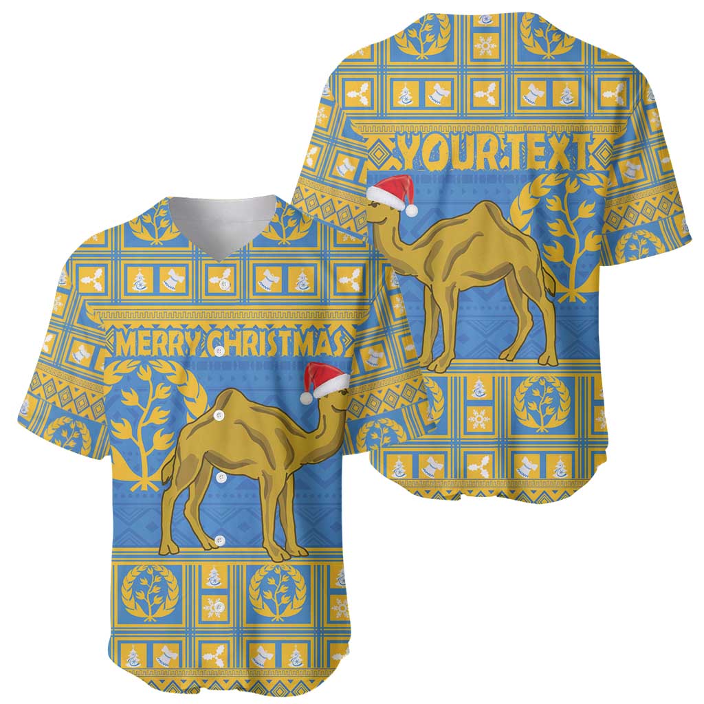 Personalized Eritrea Christmas Baseball Jersey Ruhus Beal Lidet - National Emblem - Wonder Print Shop