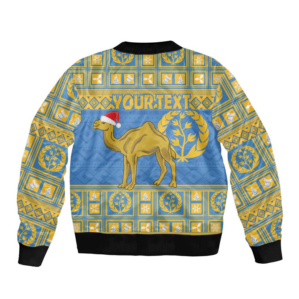 Personalized Eritrea Christmas Bomber Jacket Ruhus Beal Lidet - National Emblem - Wonder Print Shop