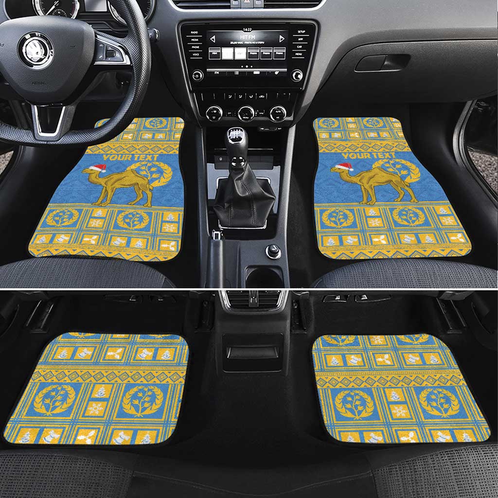 Personalized Eritrea Christmas Car Mats Ruhus Beal Lidet - National Emblem - Wonder Print Shop