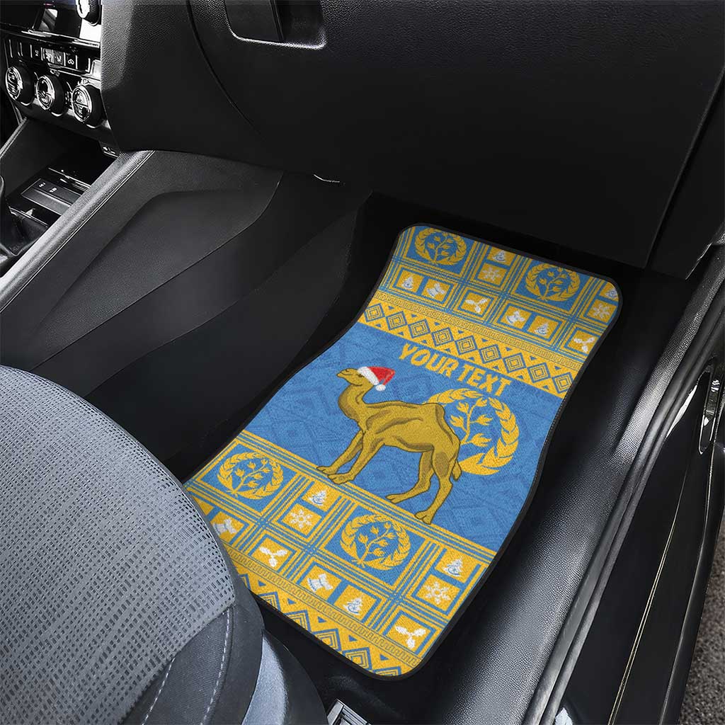 Personalized Eritrea Christmas Car Mats Ruhus Beal Lidet - National Emblem - Wonder Print Shop