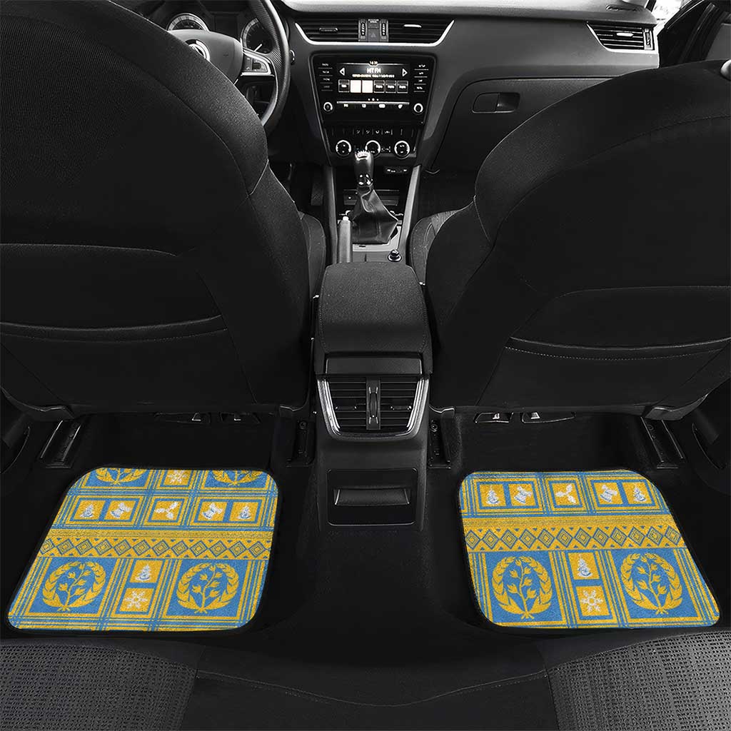Personalized Eritrea Christmas Car Mats Ruhus Beal Lidet - National Emblem - Wonder Print Shop