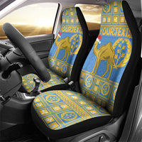 Personalized Eritrea Christmas Car Seat Cover Ruhus Beal Lidet - National Emblem - Wonder Print Shop