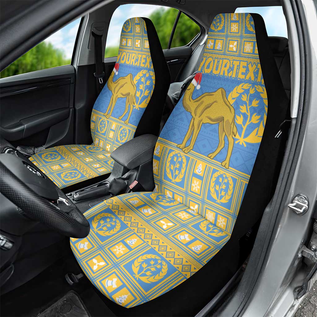 Personalized Eritrea Christmas Car Seat Cover Ruhus Beal Lidet - National Emblem - Wonder Print Shop