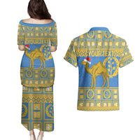 Personalized Eritrea Christmas Couples Matching Puletasi and Hawaiian Shirt Ruhus Beal Lidet - National Emblem - Wonder Print Shop