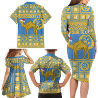 Personalized Eritrea Christmas Family Matching Long Sleeve Bodycon Dress and Hawaiian Shirt Ruhus Beal Lidet - National Emblem - Wonder Print Shop