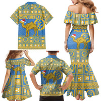 Personalized Eritrea Christmas Family Matching Mermaid Dress and Hawaiian Shirt Ruhus Beal Lidet - National Emblem - Wonder Print Shop