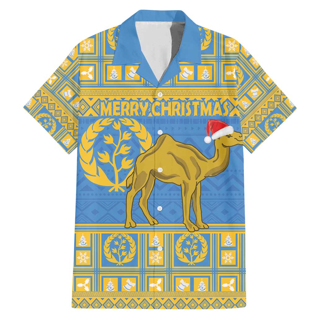 Personalized Eritrea Christmas Family Matching Mermaid Dress and Hawaiian Shirt Ruhus Beal Lidet - National Emblem - Wonder Print Shop