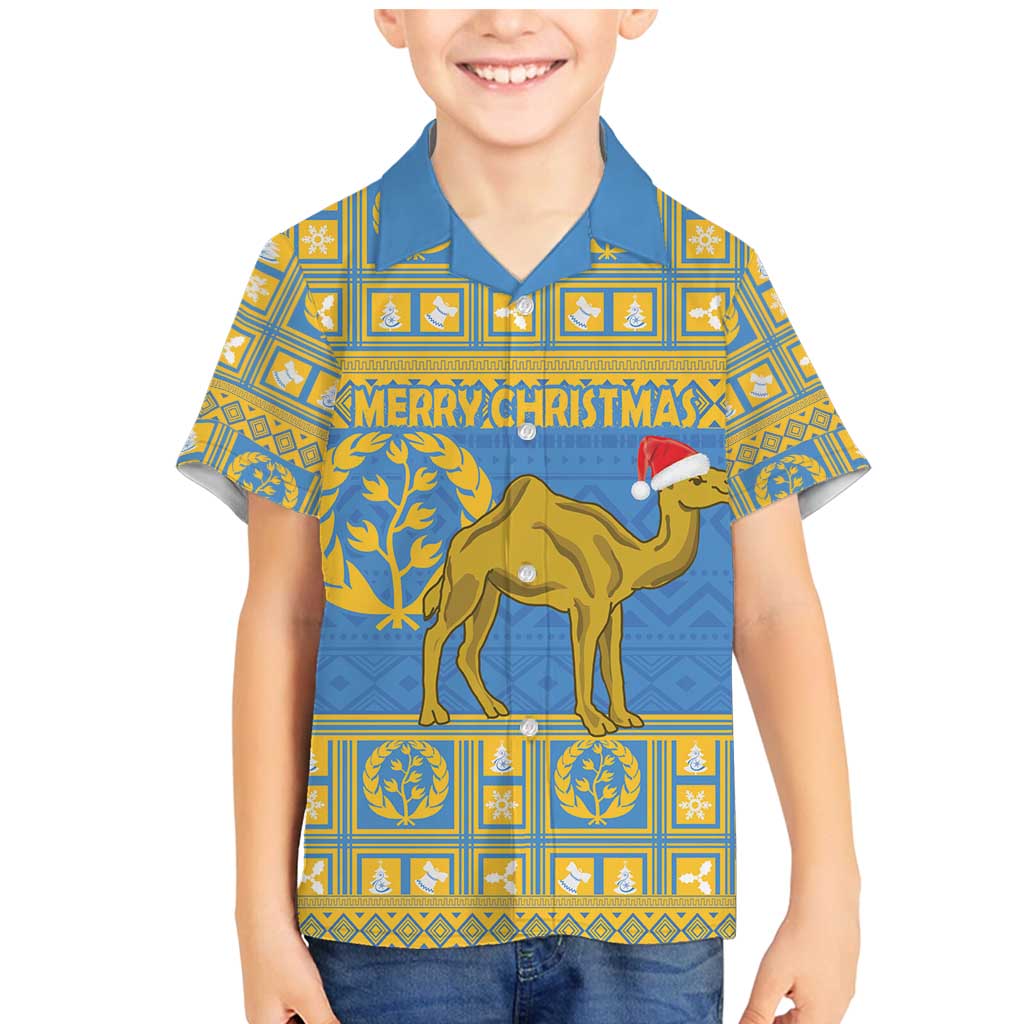 Personalized Eritrea Christmas Family Matching Mermaid Dress and Hawaiian Shirt Ruhus Beal Lidet - National Emblem - Wonder Print Shop