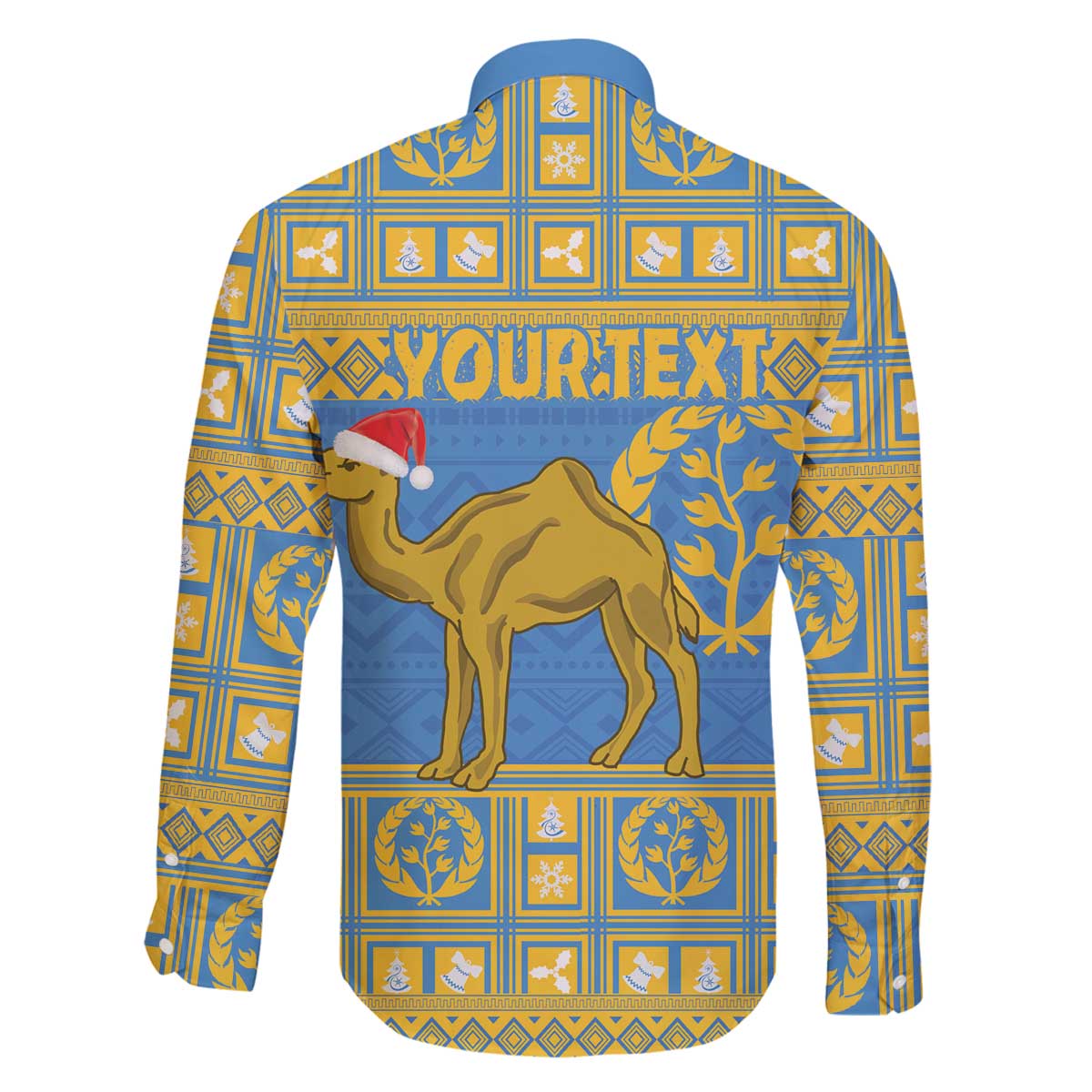 Personalized Eritrea Christmas Family Matching Off The Shoulder Long Sleeve Dress and Hawaiian Shirt Ruhus Beal Lidet - National Emblem - Wonder Print Shop