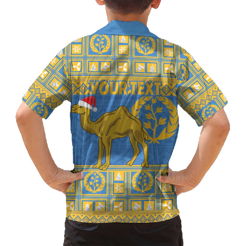 Personalized Eritrea Christmas Family Matching Off Shoulder Maxi Dress and Hawaiian Shirt Ruhus Beal Lidet - National Emblem - Wonder Print Shop