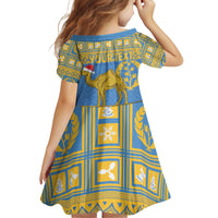 Personalized Eritrea Christmas Family Matching Off Shoulder Short Dress and Hawaiian Shirt Ruhus Beal Lidet - National Emblem - Wonder Print Shop