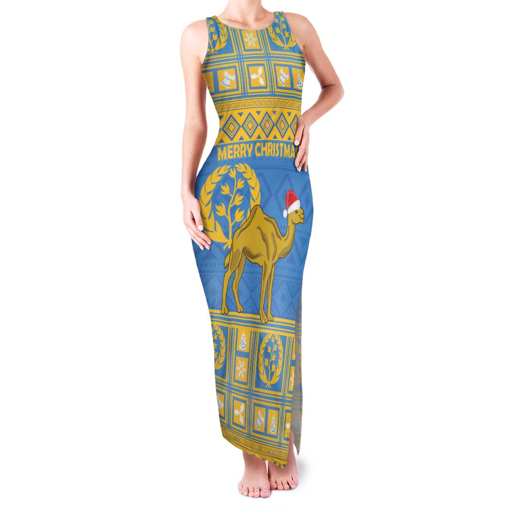 Personalized Eritrea Christmas Family Matching Tank Maxi Dress and Hawaiian Shirt Ruhus Beal Lidet - National Emblem - Wonder Print Shop