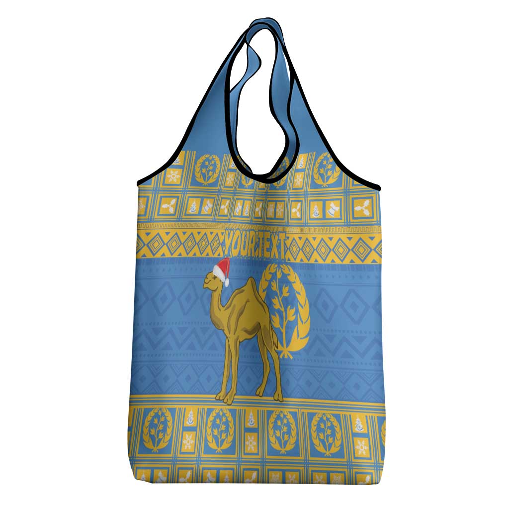 Personalized Eritrea Christmas Grocery Bag Ruhus Beal Lidet - National Emblem