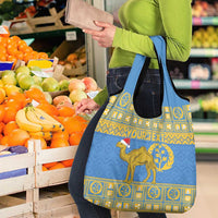Personalized Eritrea Christmas Grocery Bag Ruhus Beal Lidet - National Emblem