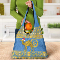 Personalized Eritrea Christmas Grocery Bag Ruhus Beal Lidet - National Emblem