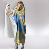 Personalized Eritrea Christmas Hooded Blanket Ruhus Beal Lidet - National Emblem