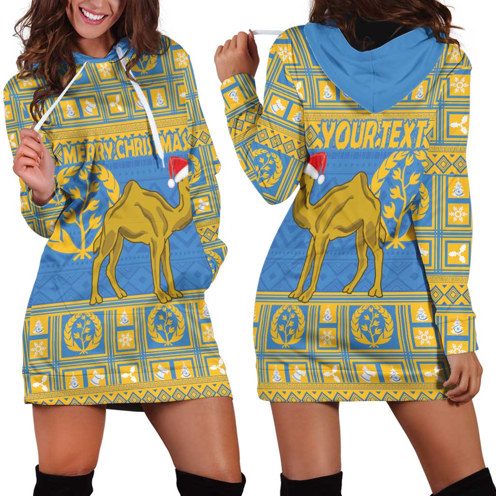 Personalized Eritrea Christmas Hoodie Dress Ruhus Beal Lidet - National Emblem - Wonder Print Shop