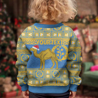Personalized Eritrea Christmas Kid Ugly Christmas Sweater Ruhus Beal Lidet - National Emblem - Wonder Print Shop