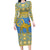Personalized Eritrea Christmas Long Sleeve Bodycon Dress Ruhus Beal Lidet - National Emblem - Wonder Print Shop