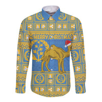 Personalized Eritrea Christmas Long Sleeve Button Shirt Ruhus Beal Lidet - National Emblem - Wonder Print Shop