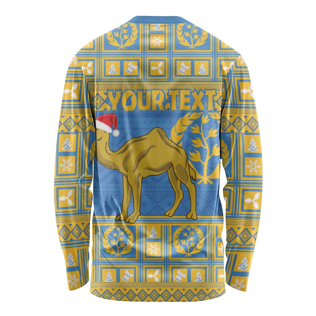 Personalized Eritrea Christmas Long Sleeve Shirt Ruhus Beal Lidet - National Emblem - Wonder Print Shop