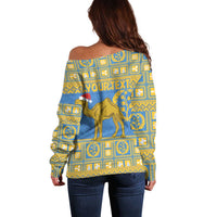 Personalized Eritrea Christmas Off Shoulder Sweater Ruhus Beal Lidet - National Emblem - Wonder Print Shop