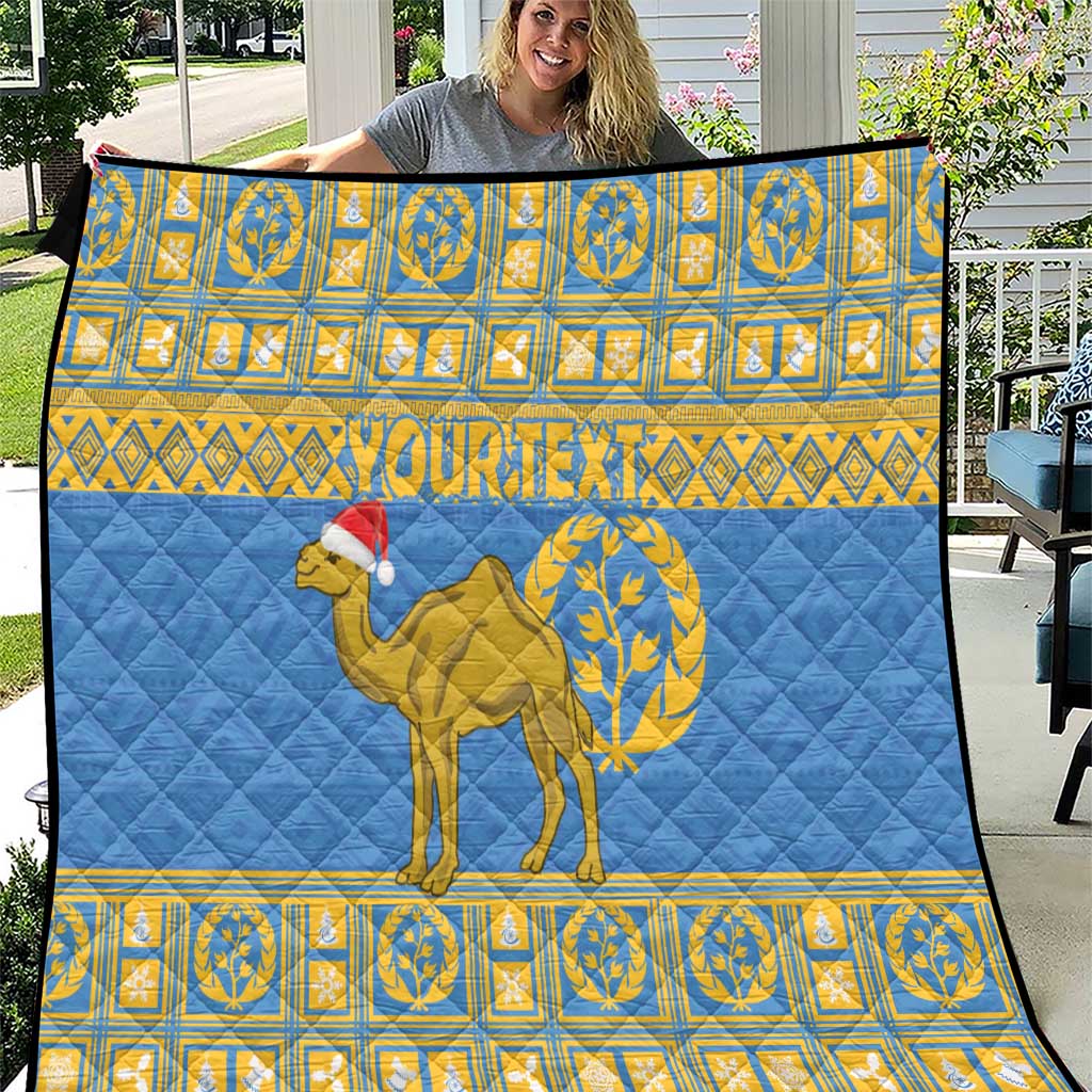 Personalized Eritrea Christmas Quilt Ruhus Beal Lidet - National Emblem - Wonder Print Shop